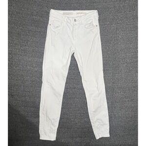 Pilcro Letterpress Anthropologie High Rise Skinny Denim Jeans‎ Size 27 White